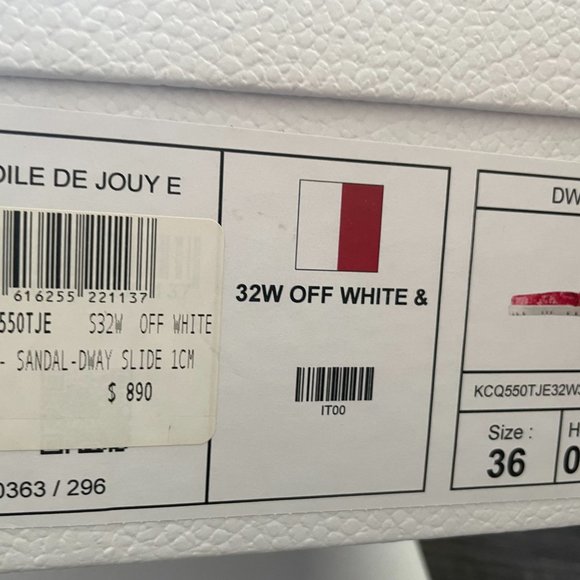 DIOR DWAY D WAY Toile De Jouy Embroidered Cotton Flat Slide Sandals Shoes - Picture 15 of 15